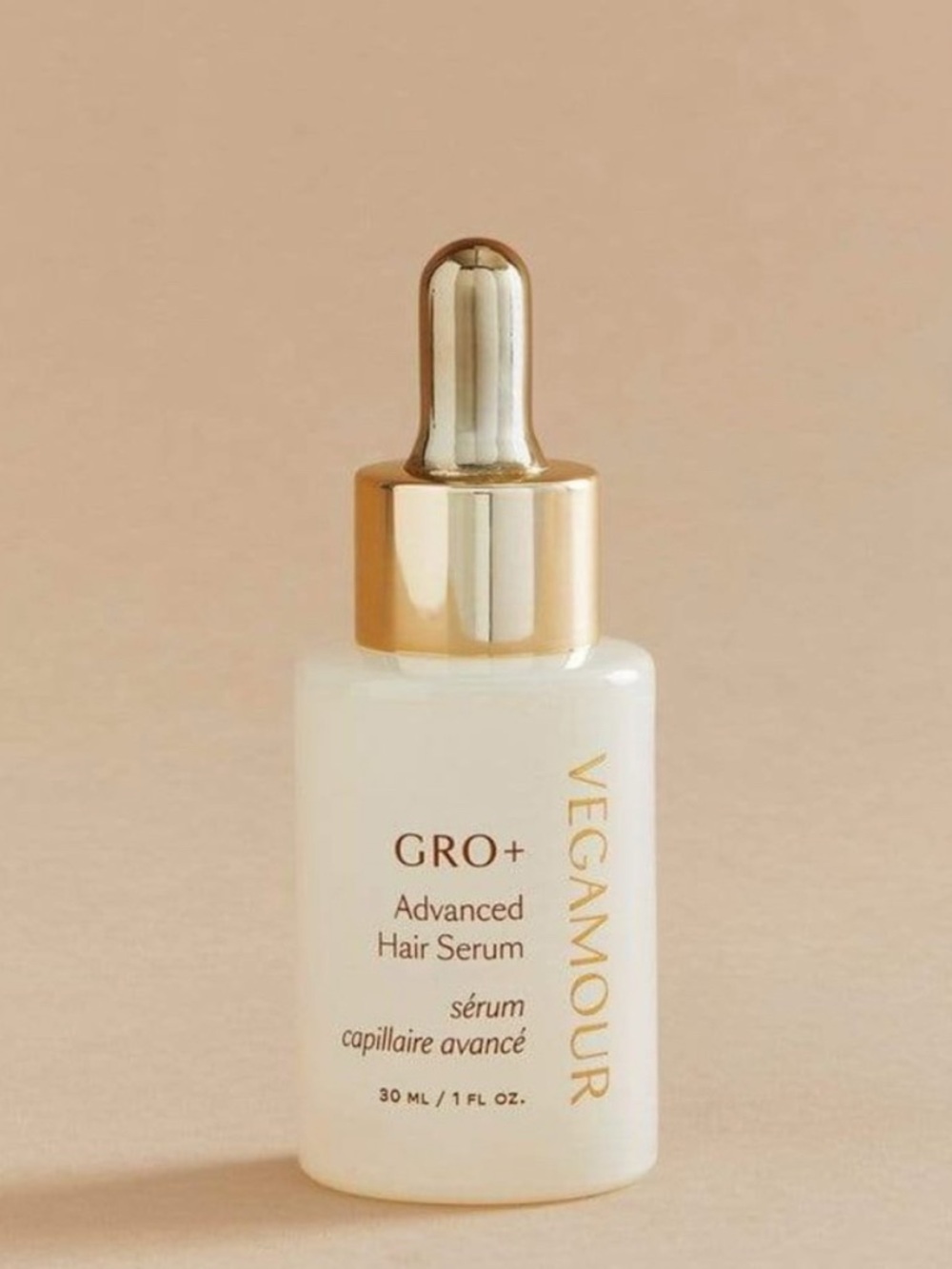 VEGAMOUR GRO+ Advanced Hair Serum — Cream & Gold